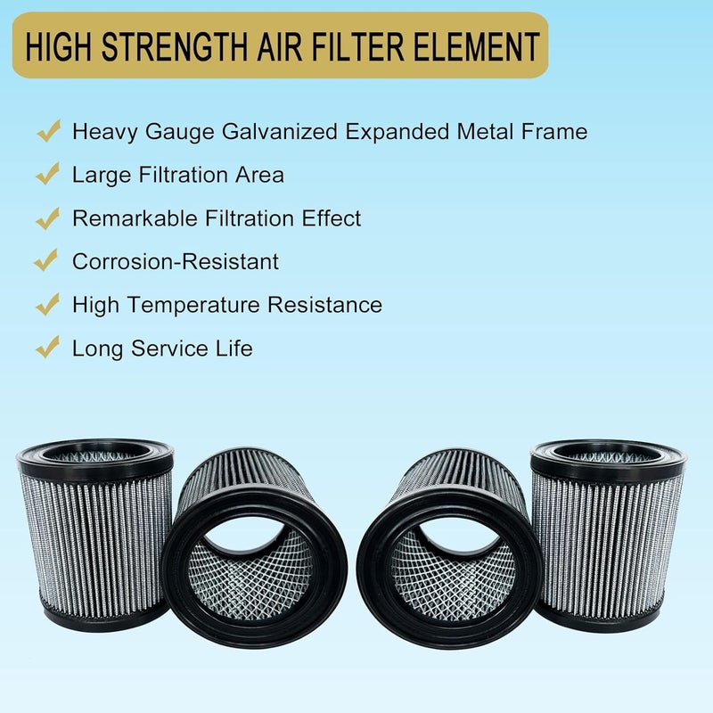 Bounetim 4 Pcs 32012957 Air Filter Replacement Fit for Ingersoll Rand Air Compressor 32012940 32165466 110377E100 2545 7100 3000 10T2 15T4 H15T4 TS7-TS15 32165466 54726518 32127482 32019787 42406 1R417 P5051A - Image 2